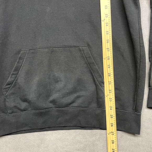 Nike Hoodie Mens Large Black Cotton Kangaroo Pockets Raglan Long Sleeve Pullover - Picture 6 of 10